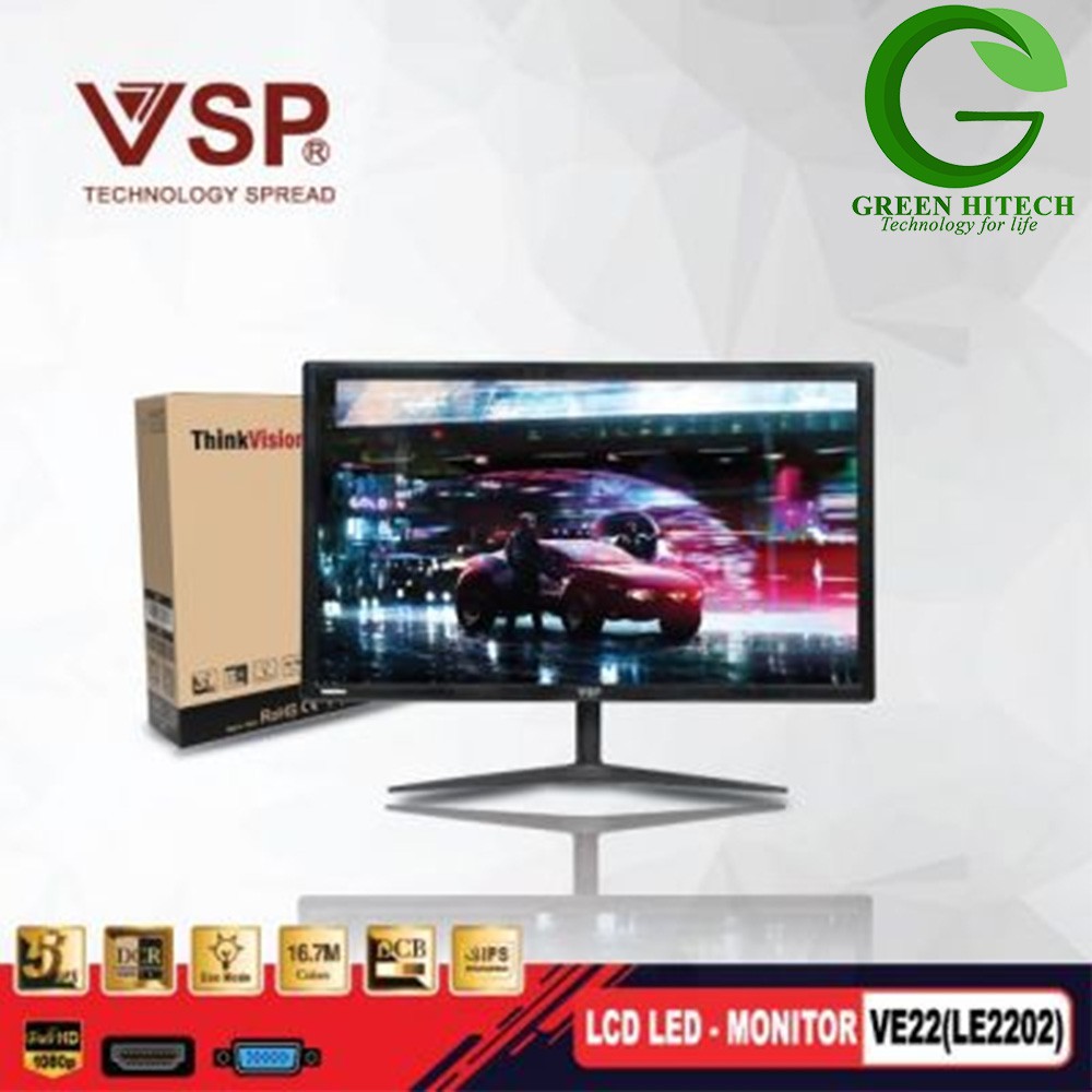 LED LCD monitor 22 inches VE22 (LE2202) - MÀN HÌNH VSP ĐỘ NÉT CAO- BẢO HÀNH 2 NĂM