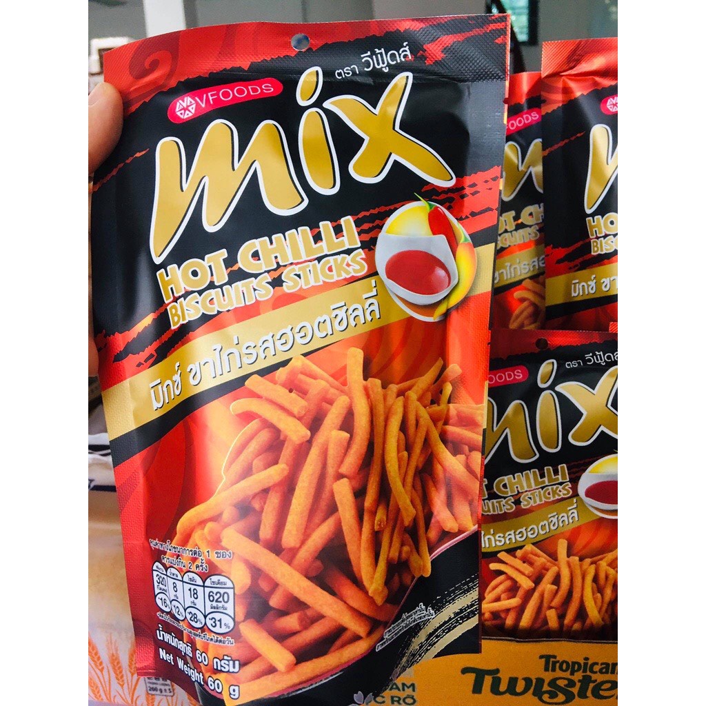 Bim Bim Mix Vfood Thái Lan Tăm Que 60g