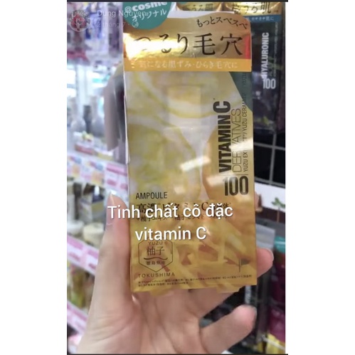 tinh chất cô đặc vitamin C, peptide, hyaluronic