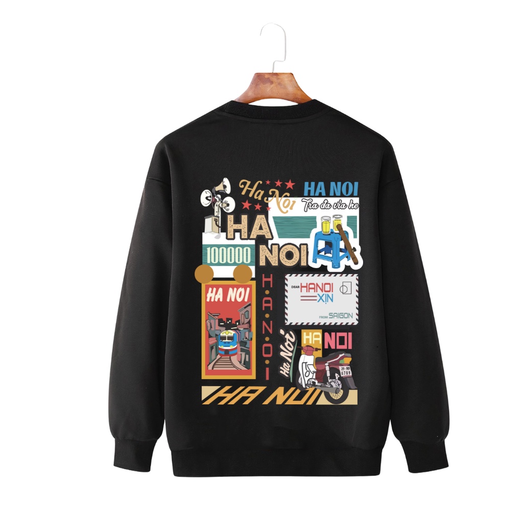 Áo Sweater Form Rộng Unisex Nam Nữ Mặc Được Chất Nỉ Bông Xuất Dày Đẹp KhôngPhai, Không Xù HaNoi , SoHa Clothing