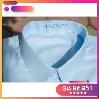 Áo sơ mi nam MAGNOR trơn, dài tay, gấp cổ (6 màu) - cc2018