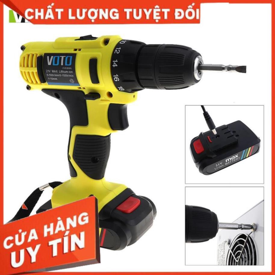 Pin Máy Khoan Sạc Đa Năng, Pin máy khoan 21V có búa cách điện và cách nhiệt tốt - Giúp tuổi thọ pin cao