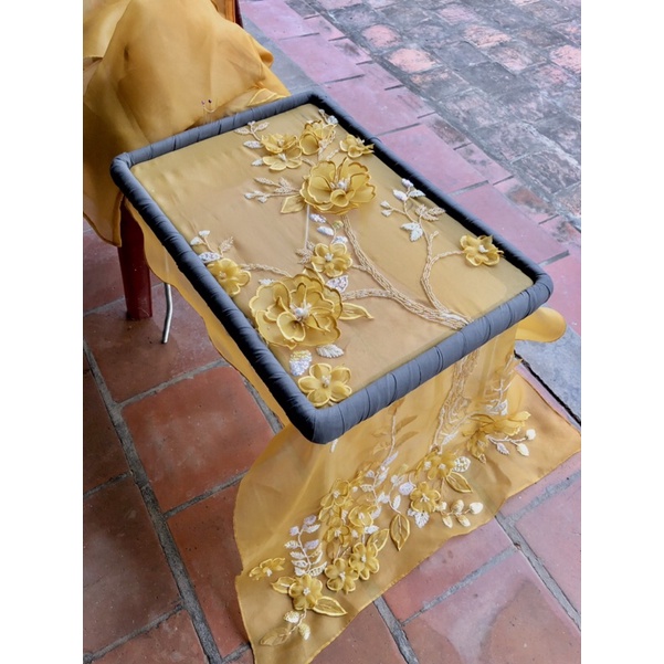 Bàn thêu 45x30 cm có video thật