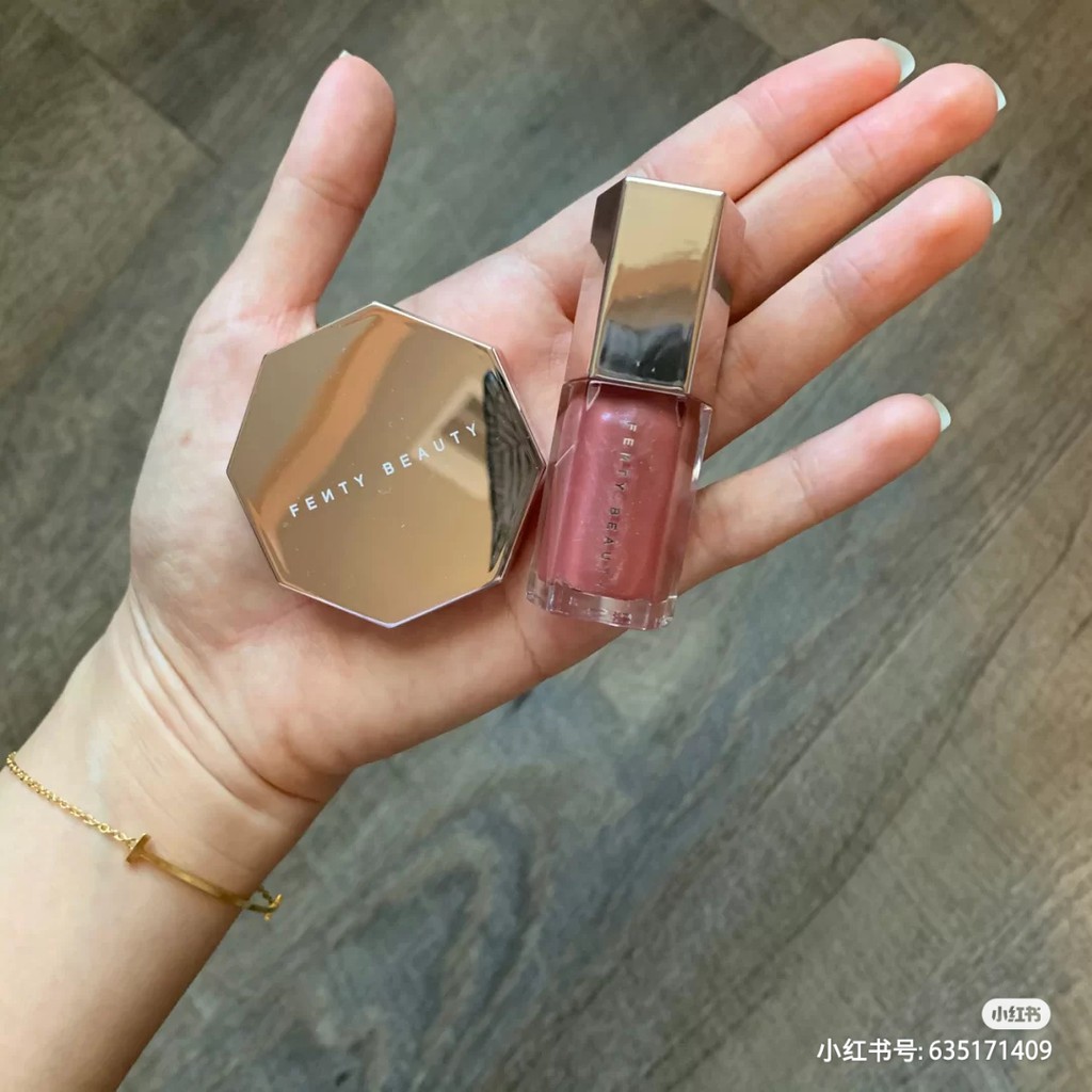 [CÓ SẴN] Set phấn bắt sáng và son bóng Fenty Beauty Diamond Bomb Baby mini | BigBuy360 - bigbuy360.vn