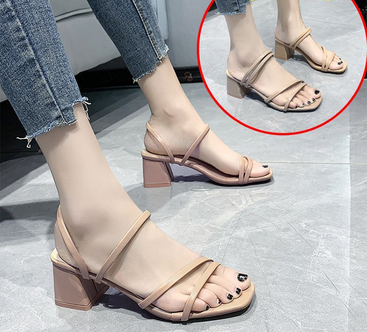 Dép Sandal Nữ Đế Xuồng Đơn Giản Cho Nữ 35-41 42 Plus