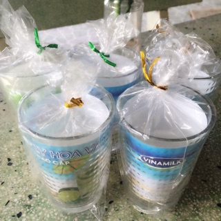 Ly thuỷ tinh vinamilk