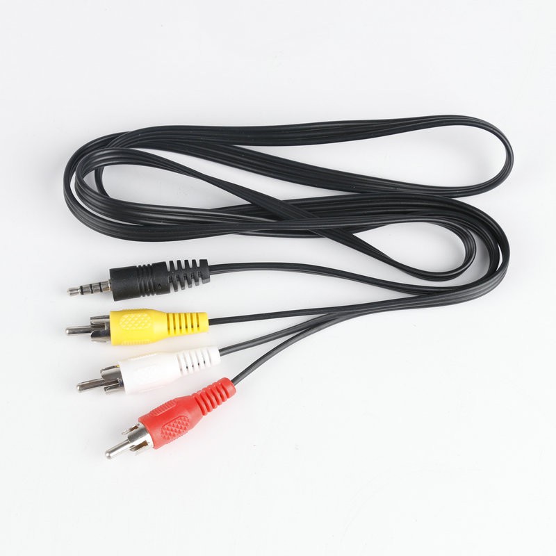 Cable AV 1 to 3 - Cáp 1 đầu jack 3.5 ra 3 đầu hoa sen - 1.5m