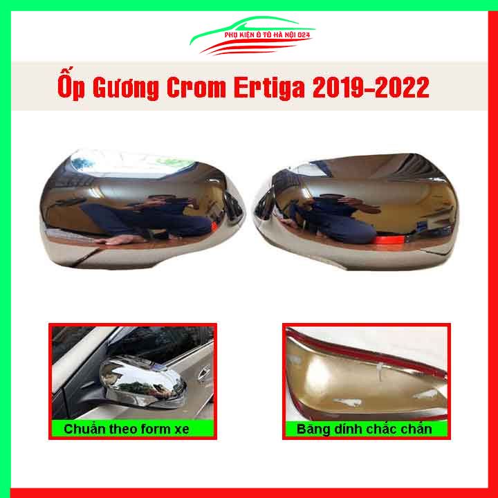 Ốp gương chiếu hậu XL7 Và Ertiga 2019-2021 mạ crom bảo vệ chống trầy trang trí làm đẹp xe