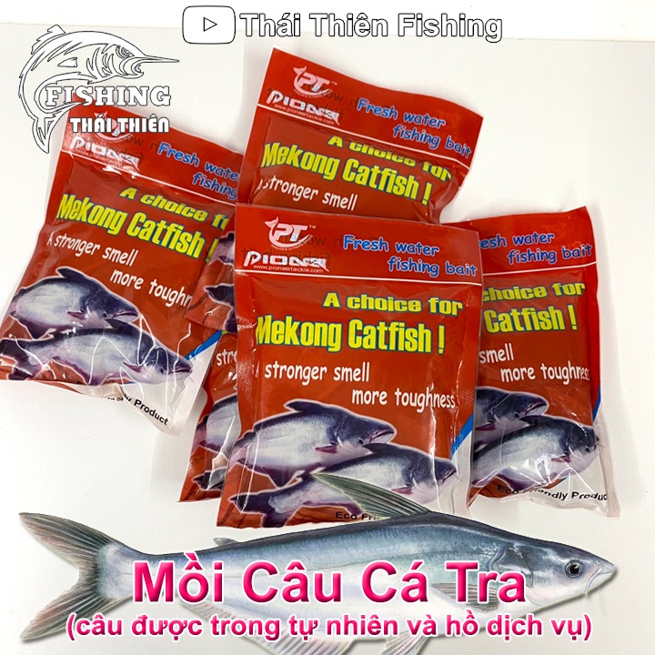 Mồi Câu Cá Tra Pioner Mekong Catfish Gói 200g Dùng Câu Sông Tự Nhiên Hồ Dịch Vụ