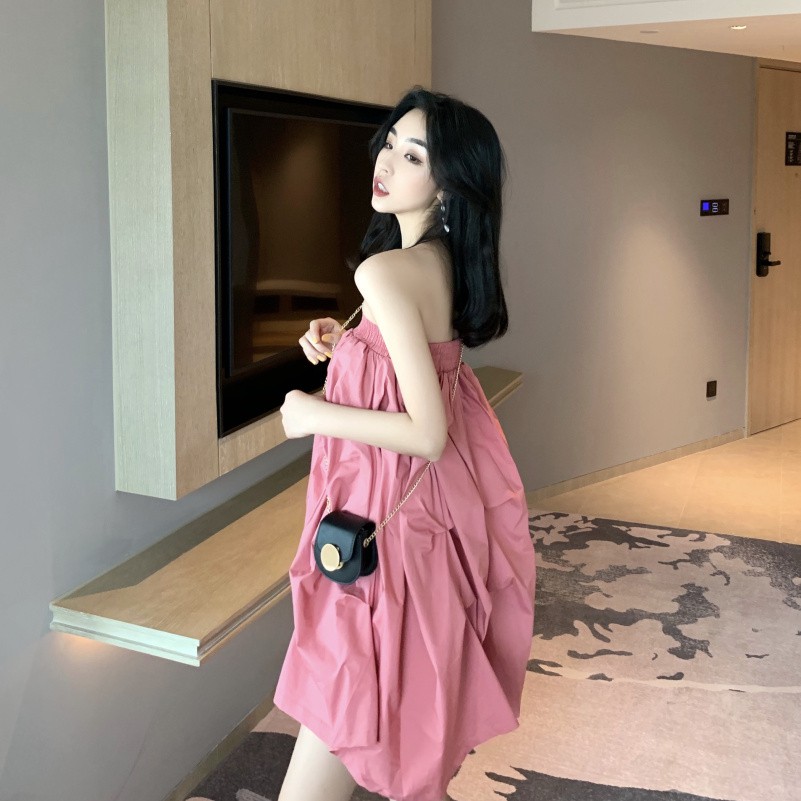 Đầm babydoll đơn sắc xoè công chúa J0078 | BigBuy360 - bigbuy360.vn