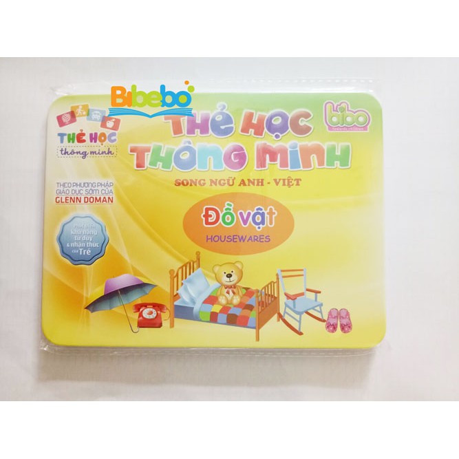 Thẻ Học Thông Minh Song Ngữ Anh-Việt Theo Phương Pháp Glenn Doman Chủ Đề Đồ Vật