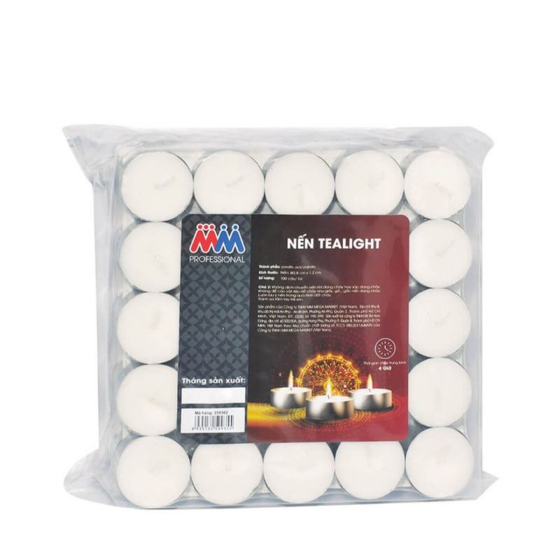 Nến Tealight MM pro 100 chiếc