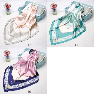 Khăn lụa vuông bandana làm áo 90x90cm
