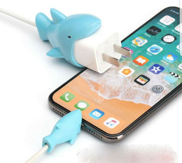 Set thú cắn cáp lớn và nhỏ bảo vệ cáp sạc Iphone