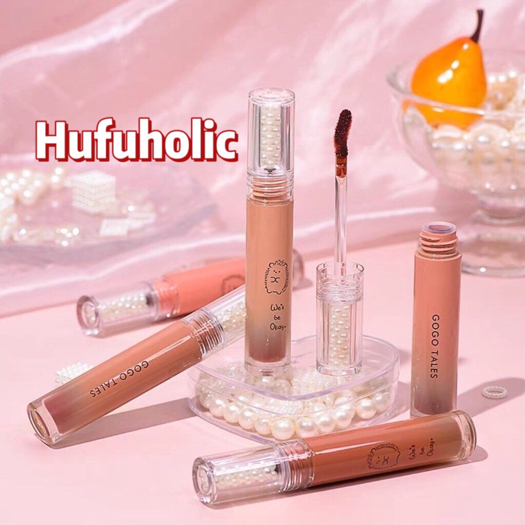 Son kem bóng nhím GOGO TALES căng mọng nhẹ môi Coloured Glaze Mirror Light Lip Glaze Gogotales GT371 GOGO110
