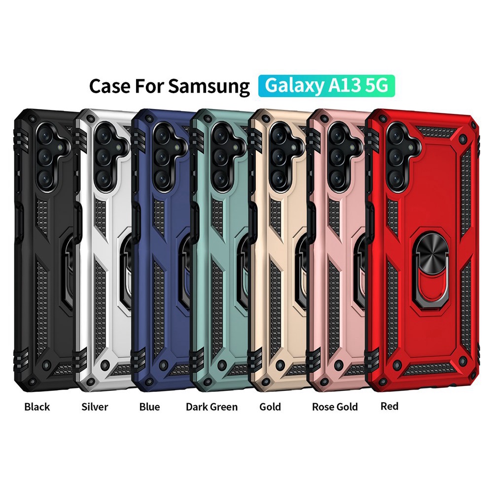 Ốp Điện Thoại pc Cứng Kèm Vòng Khuyên Đỡ Chống Sốc Cho samsung galaxy a13 5g a03s