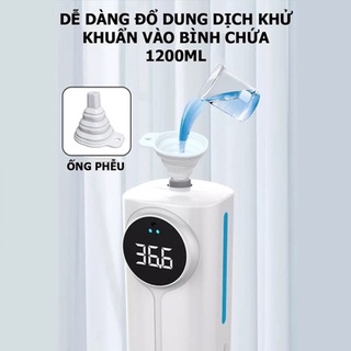 Máy Rửa Tay tích hợp nhiệt kế đo thân nhiệt tự động K9 Pro DUAL Tiếng Việt ( CDCN_43 )