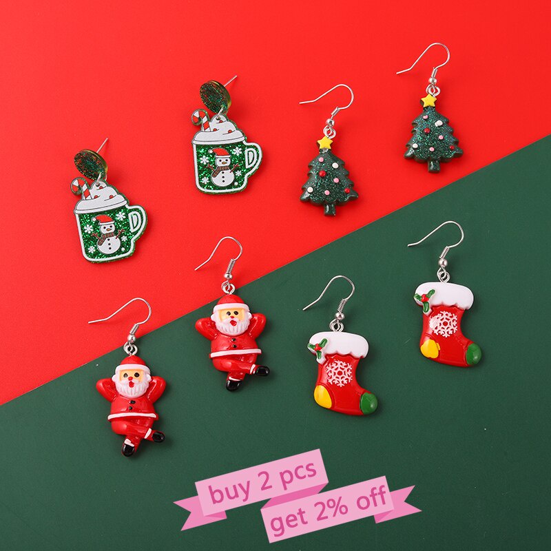 Khuyên tai 20 kiểu dáng tùy chọn phong cách giáng sinh xinh xắn