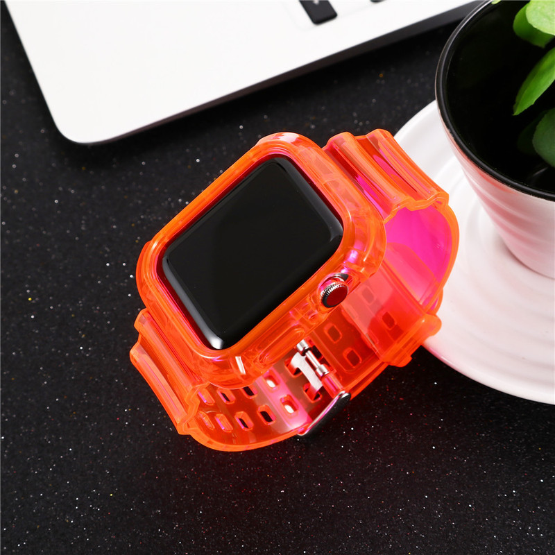 Dây Đeo Silicone Mềm Cho Đồng Hồ Thông Minh Apple Watch 6 5 4 3 2 38 / 42 / 40 / 44mm