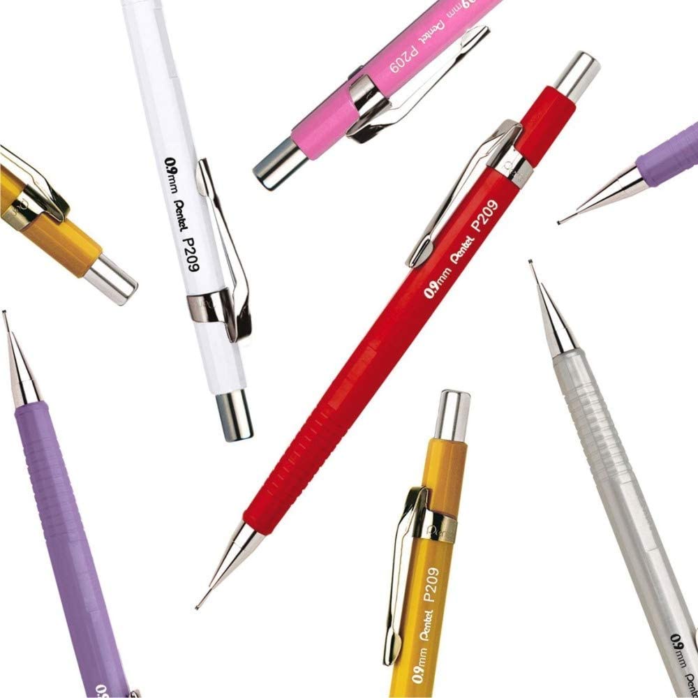 Bút Chì Kim Pentel P205 Ngòi  nét 0.5mm | Chì Kim Bấm / Đầu Bút Bằng Inox Chống Gỉ / Ngòi Tự Xoay Cho Nét Chì Đều