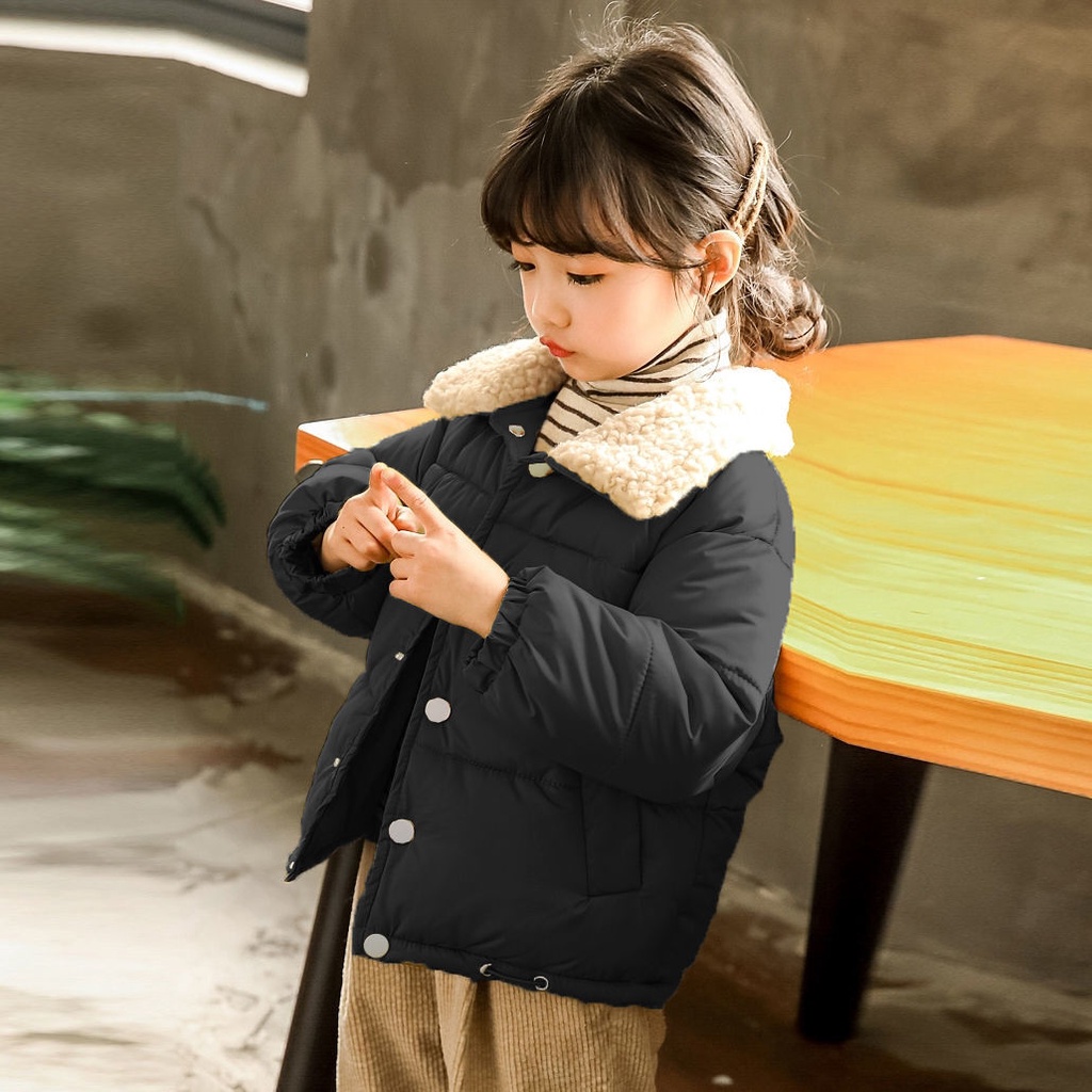 ❤Áo Khoác Cotton Dày Dặn Phong Cách Phương Tây Thời Trang Thu Đông Cho Bé Gái
