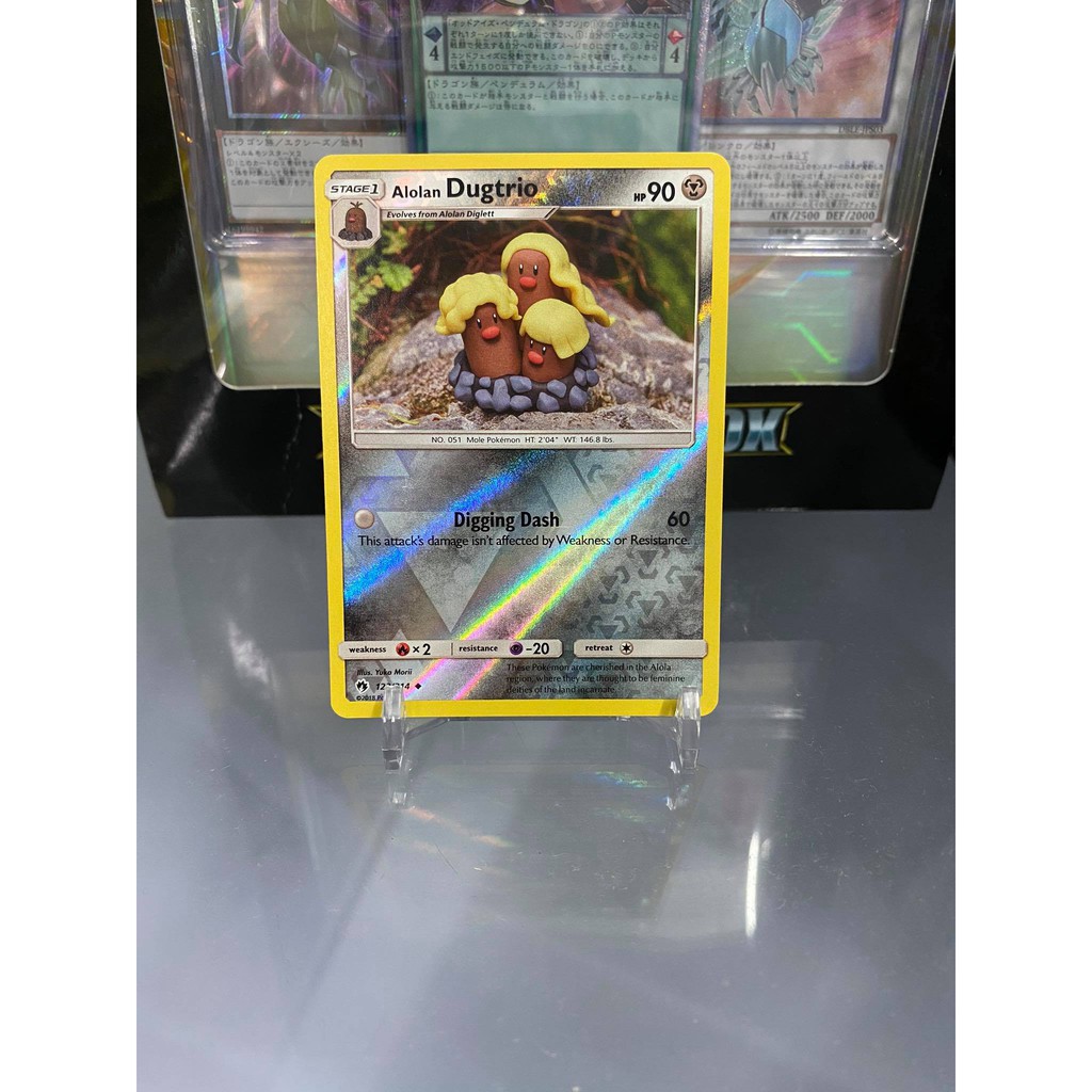 [ Dưa Hấu Yugioh ] Lá bài thẻ bài Pokemon Alolan Dugtrio