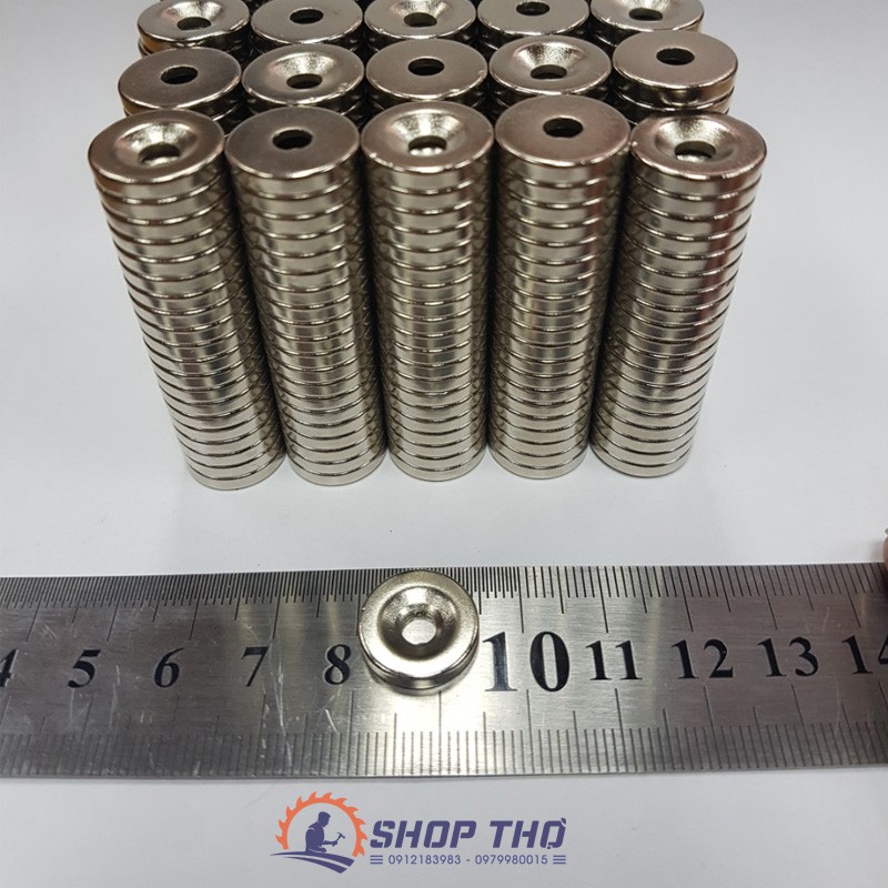 Nam châm tròn Phi 15x3mm