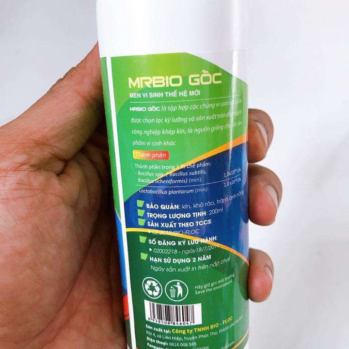 Men vi sinh xử lý bể cá Mr-Bio 200ml