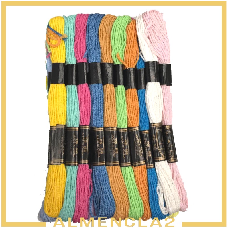 [ALMENCLA2]   Cross Stitch Cotton Sewing Skeins Embroidery Thread Floss Random Color