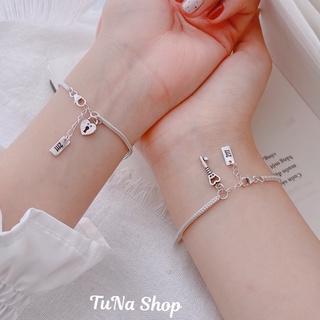Vòng tay đôi Bạc [𝐊𝐡𝐚̆́𝐜 𝐭𝐡𝐞𝐨 𝐲𝐞̂𝐮 𝐜𝐚̂̀𝐮] Lắc cặp Bạc TUNA SILVER 𝐀̉𝐧𝐡 + 𝐕𝐢𝐝𝐞𝐨 𝐭𝐡𝐚̣̂𝐭_ 𝐓𝐔𝐍𝐀𝐒𝐇𝐎𝐏 𝐒𝐈𝐋𝐕𝐄𝐑