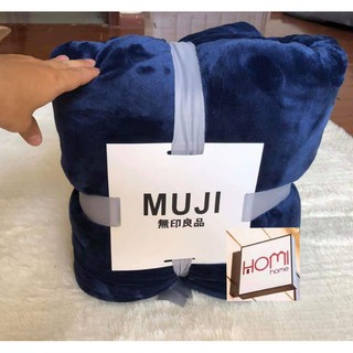 combo chăn lông tuyết Muji và ga chống thấm cotton Nano kháng khuẩn