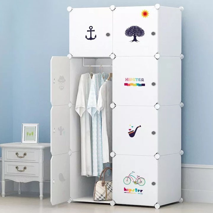 [Xả kho giá sốc]TỦ NHỰA GHÉP 8 Ô