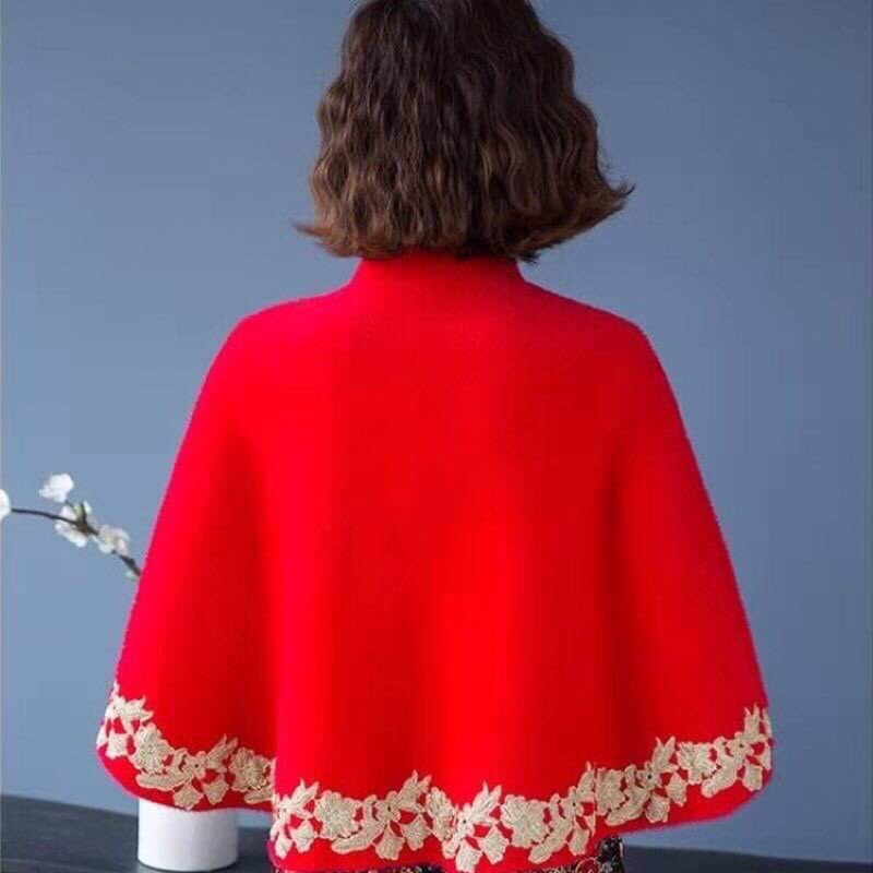 Áo khoác choàng dạ len sang trọng NP2457 | BigBuy360 - bigbuy360.vn