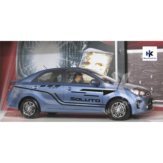 Tem xe soluto-decal soluto phong cách thể thao