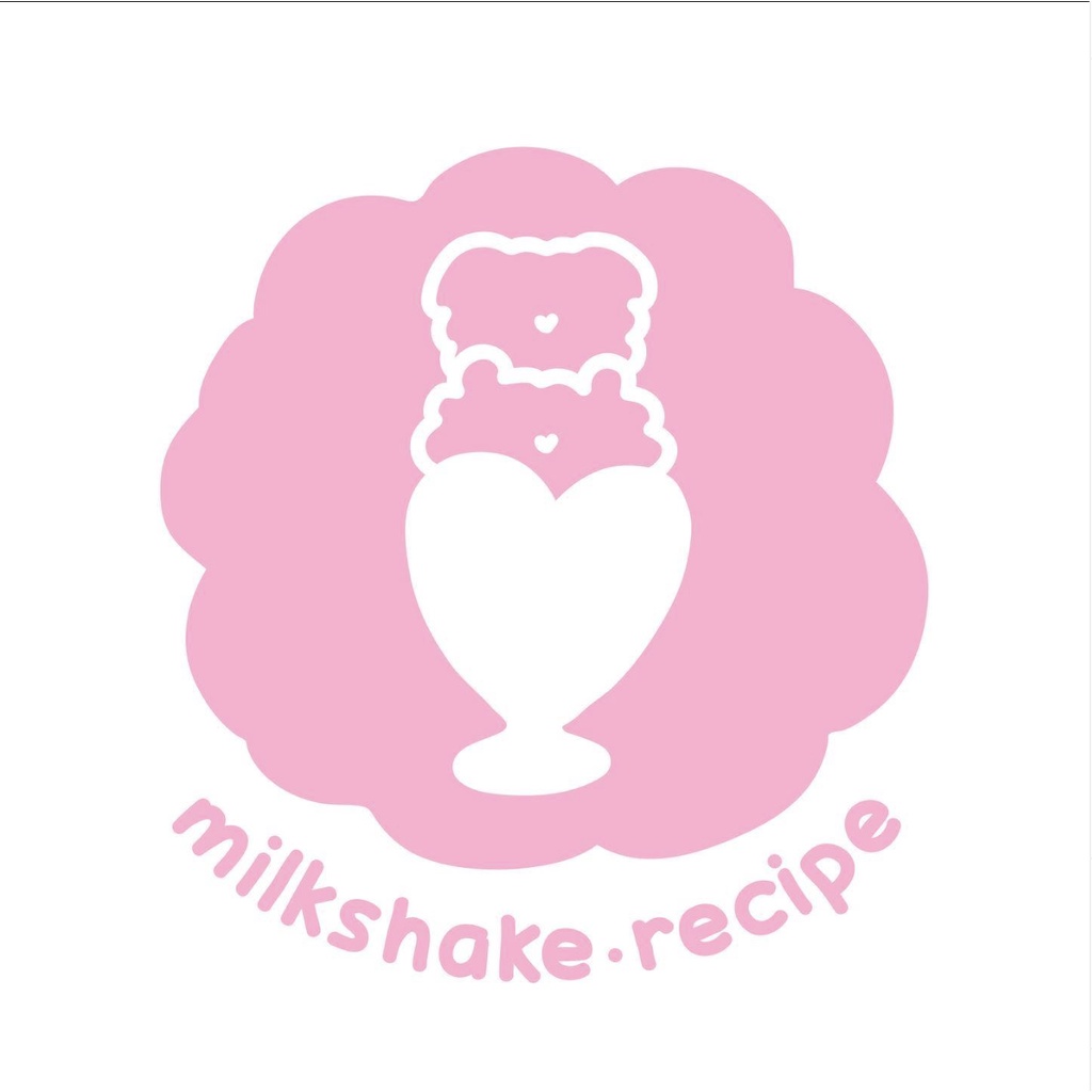 Milkshake Recipe| Sticker dễ thương lấp lánh ✨ dán sổ, dán toploader