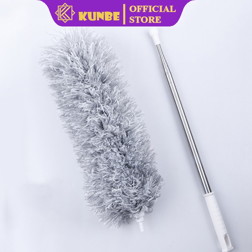 Chổi Quét Trần Nhà KUNBE, Có Cán Điều Chỉnh Độ Tối Đa 2.8m Thuận Lợi Quét Mạng Nhện Bụi Bẩn Trên Cao