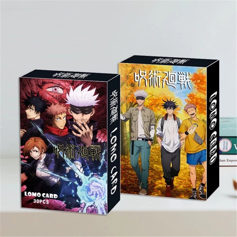 Set 30 Bưu Thiếp In Hình Nhân Vật Anime Jujutsu Kaisen Độc Đáo