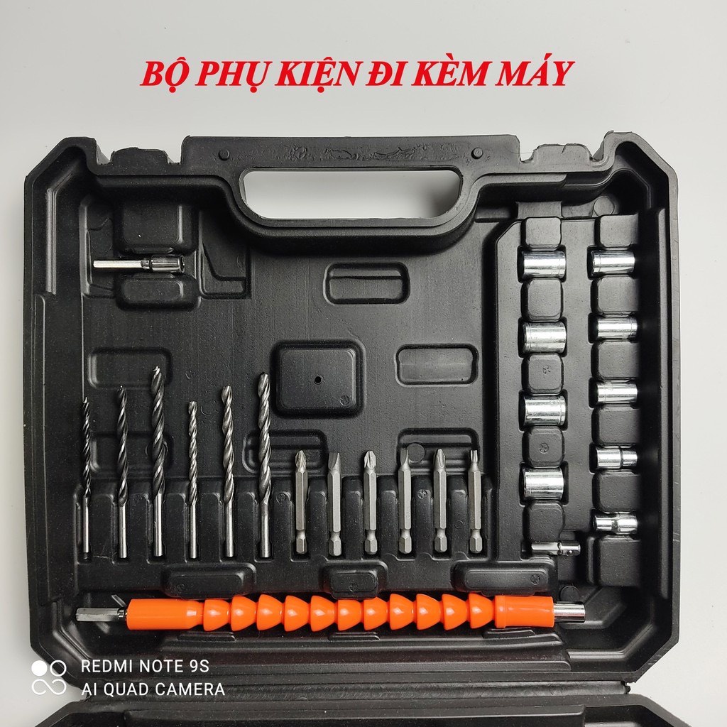 Máy Khoan Pin, Bắn Vít Bosch 36V - 3 Chế Độ Khoan - Bộ Phụ Kiện 24 Ch Tiết Đi Kèm