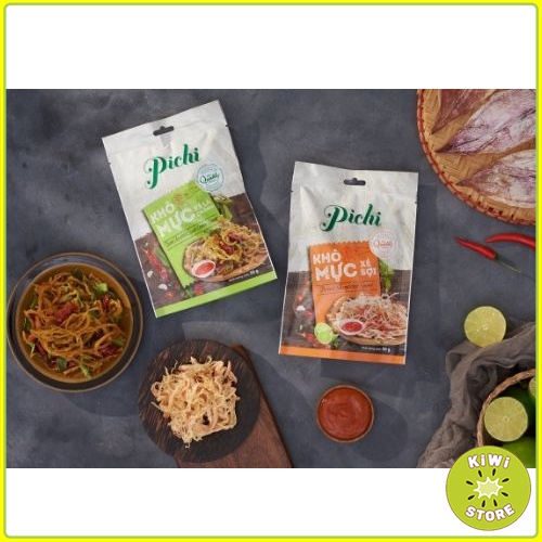 Khô mực xé sợi tẩm gia vị cay Pichi loại 1 ăn vặt cực nghiền Kiwi Store | BigBuy360 - bigbuy360.vn