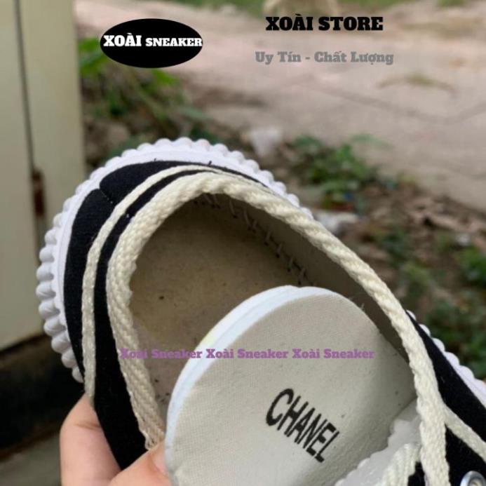 Giày chanel mới tăng chiều cao, giày sneaker chaneo full phụ kiện hàng cao cấp, full size 36-39 XOÀI SNEAKER86