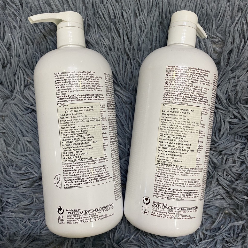 [#paul_mitchell_usa] Dầu gội kích thích mọc tóc Scalp Care Anti Thinning Shampoo Paul Mitchell 300 -1000ml