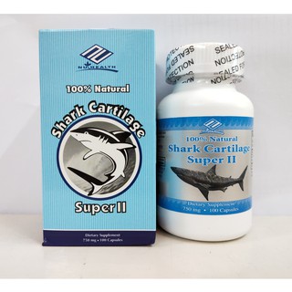 Sụn Vi Cá Mập Tăng Cường Tái Tạo Sụn Khớp, Giúp Khớp Khỏe Mạnh NuHealth Shark Cartilage Super II 100 Viên