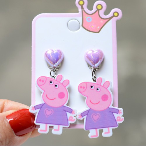 Hoạt Hình Khuyên Tai Hình Sừng Tuần Lộc Giáng Sinh Dễ Thương Cho Bé Gái