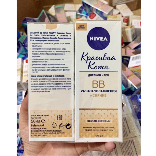  Kem nền nivea Nga essentials Bb 