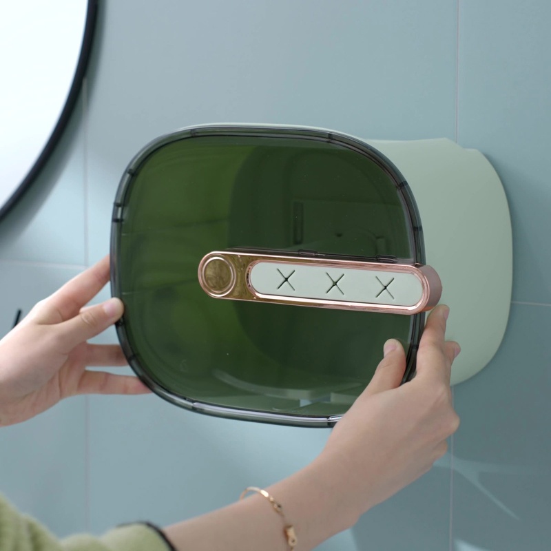 Giá Đỡ Hộp Khăn Giấy Gắn Tường Tiện Dụng Cho Nhà Tắm / Văn Phòng / Quán Bar