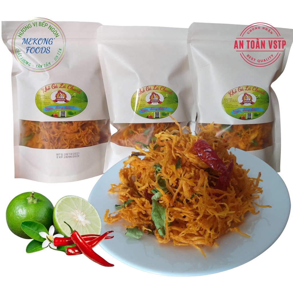 khô gà lá chanh 300g Khô Gà Lá Chanh Dai, Giòn Loại đặc biệt đảm bảo VSANTP | BigBuy360 - bigbuy360.vn