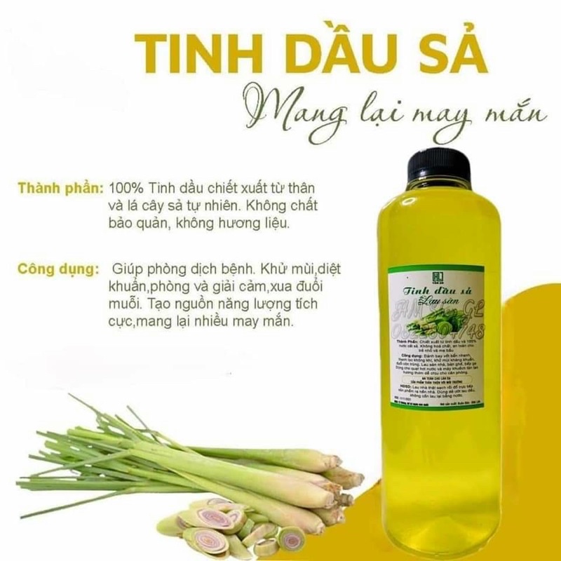 Lau sàn tinh dầu Chanh Sả