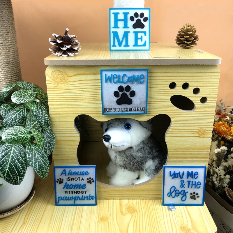 Khuôn Silicone Làm Đế Lót Ly Hình Dấu Chân Chó Dag DIY