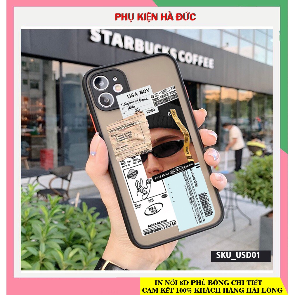 ốp lưng in hình usa boy chống sốc viền cao su non bảo vệ camera cho dòng máy iphone Akira case