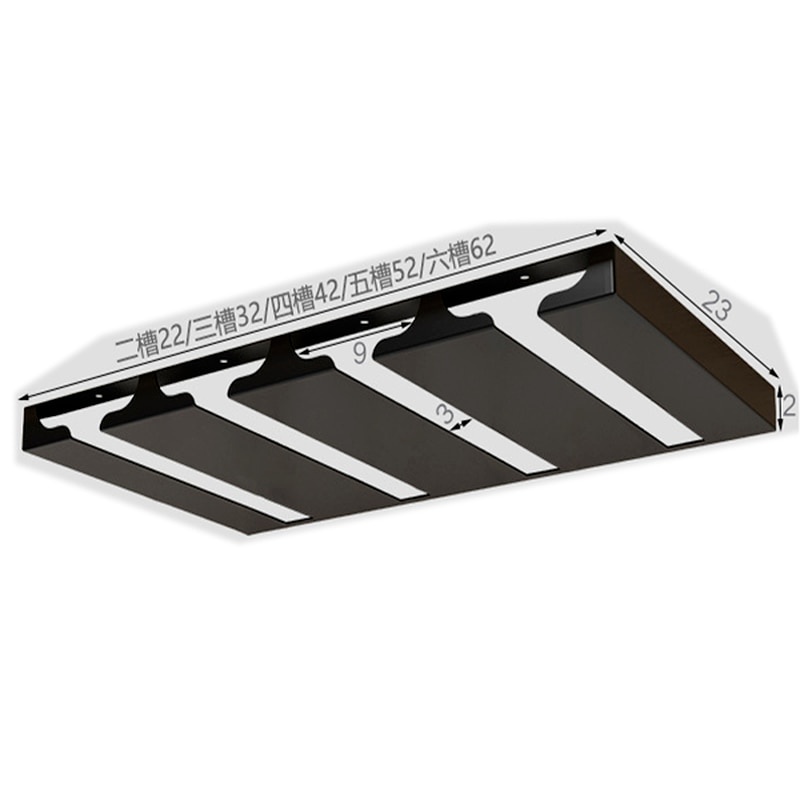 Giá đỡ treo ly rượu bằng kim loại tiện dụng cho nhà bếp/ quán bar